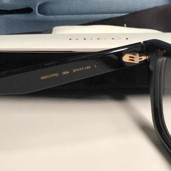 New Authentic Gucci Black Eyeglasses GG1177o 004 - Picture 11 of 12